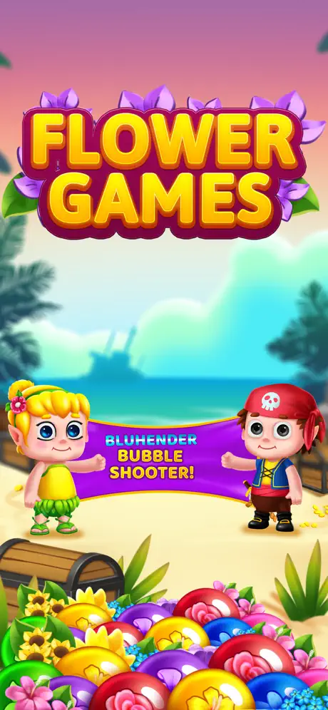 Flower Games - Bubble Shooter