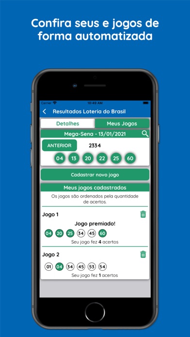 Resultados Loteria do Brasil Screenshot