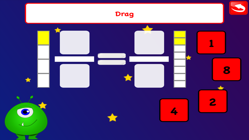 #3. Fractions Learn Games for Kids (iOS) Podle: Maria Dolores Garcia Ferre