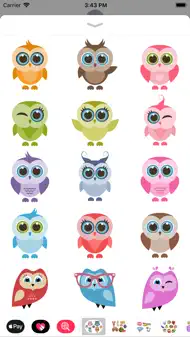 Owl Sticker Collection iphone bilder 0