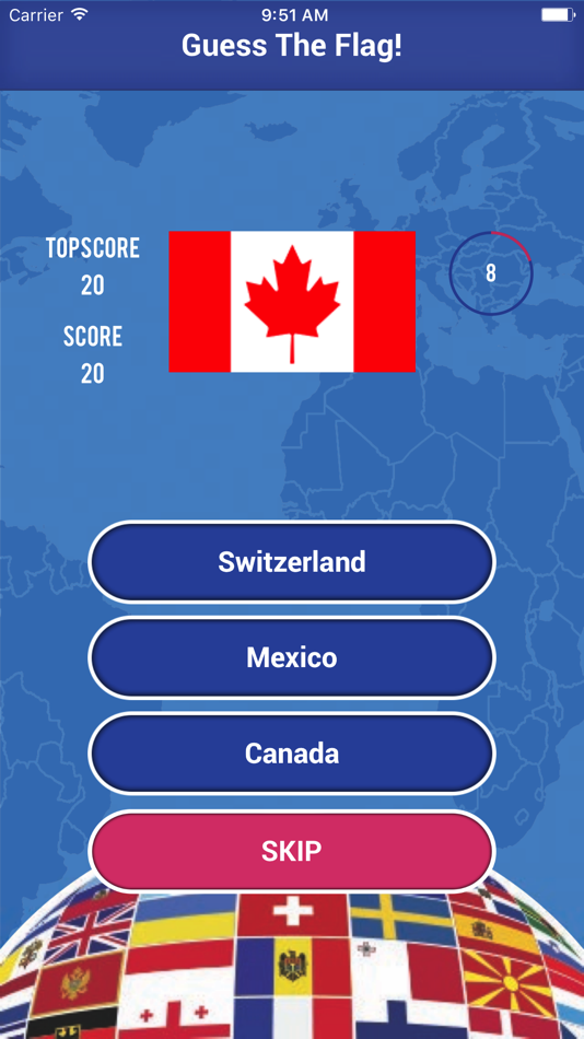 #2. Guess The Flag Quiz of Country (iOS) Podle: Salman Aslam
