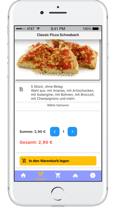 Classic Pizza Schwabach Screenshot