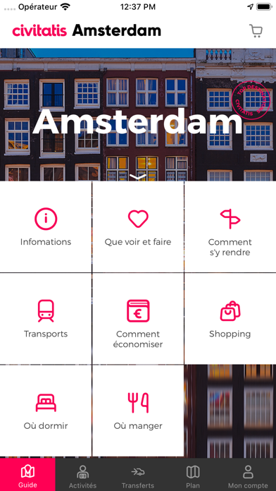 Screenshot #2 pour Guide d'Amsterdam Civitatis