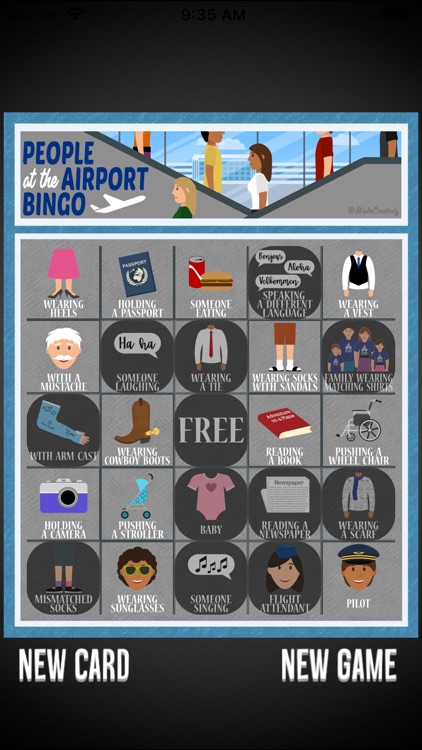 Activity Bingo Airport