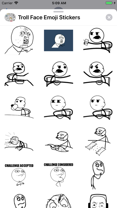 Troll Face Emoji Stickers Screenshot