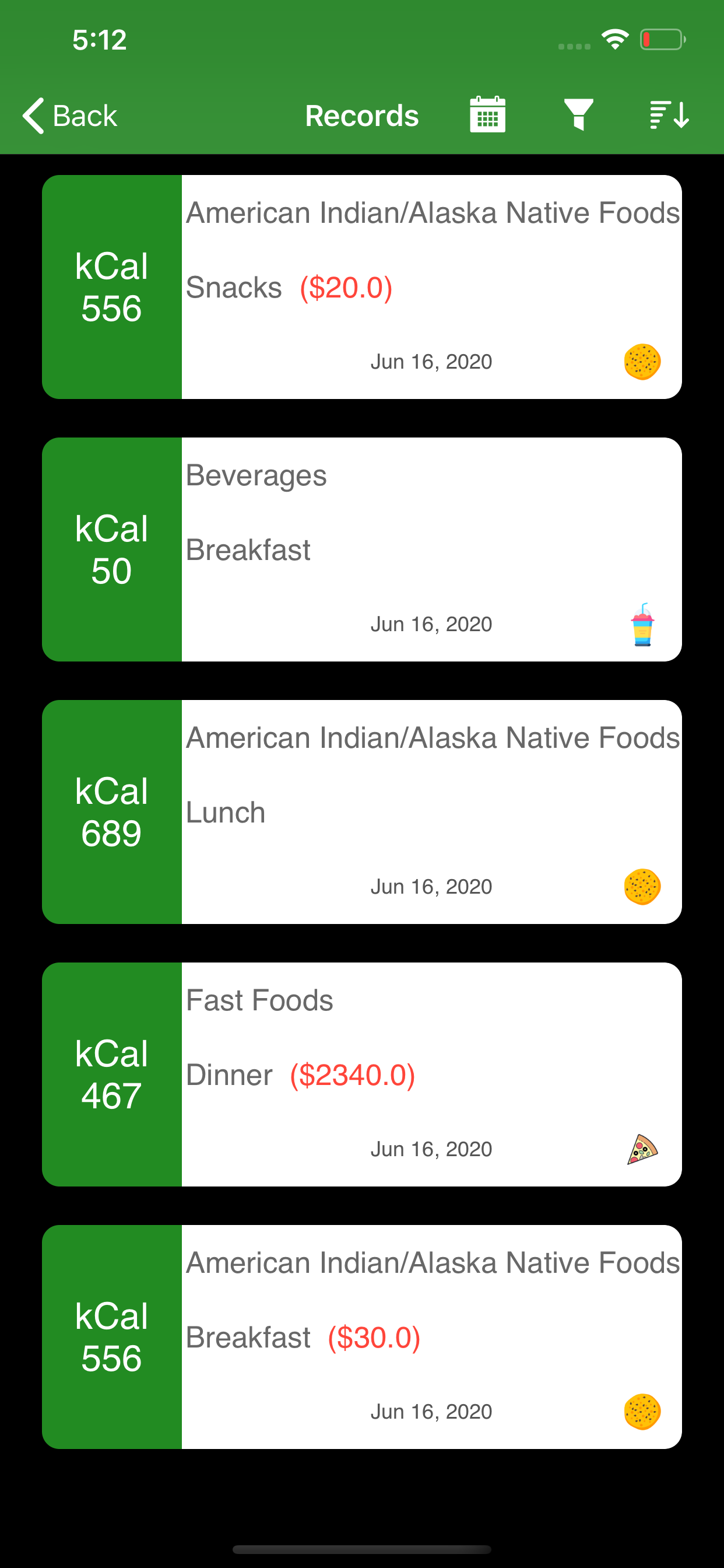 Calories: Food Intake Analyser