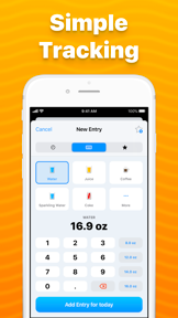Drink Water Tracker · screenshot