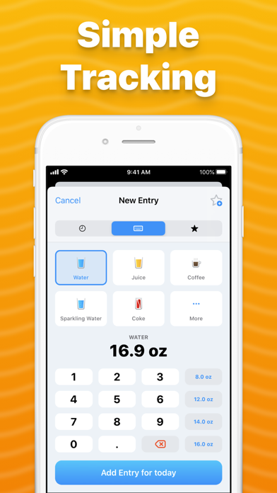 Drink Water Tracker · Screenshot