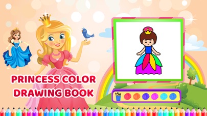 Princess Colour Drawing Book screenshot 4