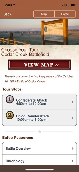 Game screenshot Cedar Creek Battle App hack