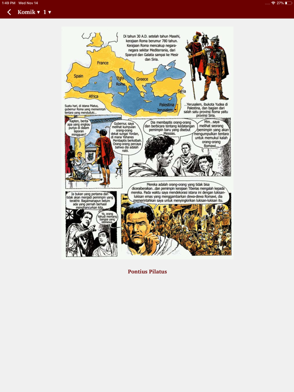 Komik Yesus Hidup iPad screenshot