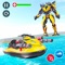Dive into grand robot shooting games with an assortment of jet ski robot transformation like real robots in jet ski racing shooting games and underwater submarine fighting games