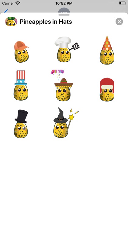 Pineapples in Hats