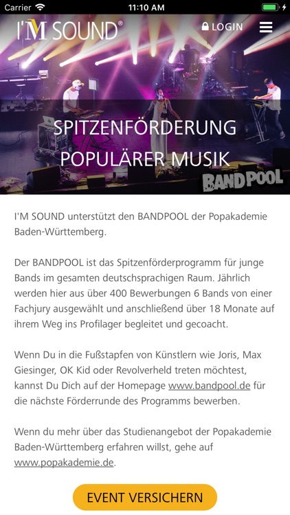 I’M SOUND Versicherung screenshot-3