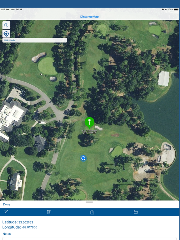 Screenshot #1 for DistanceMap