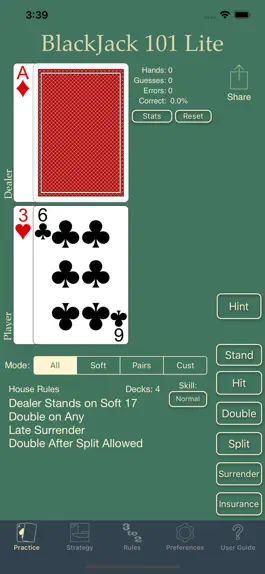 Game screenshot Blackjack 101 - Play Perfect apk