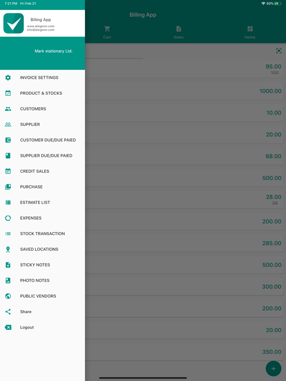 Screenshot #6 pour Billing App