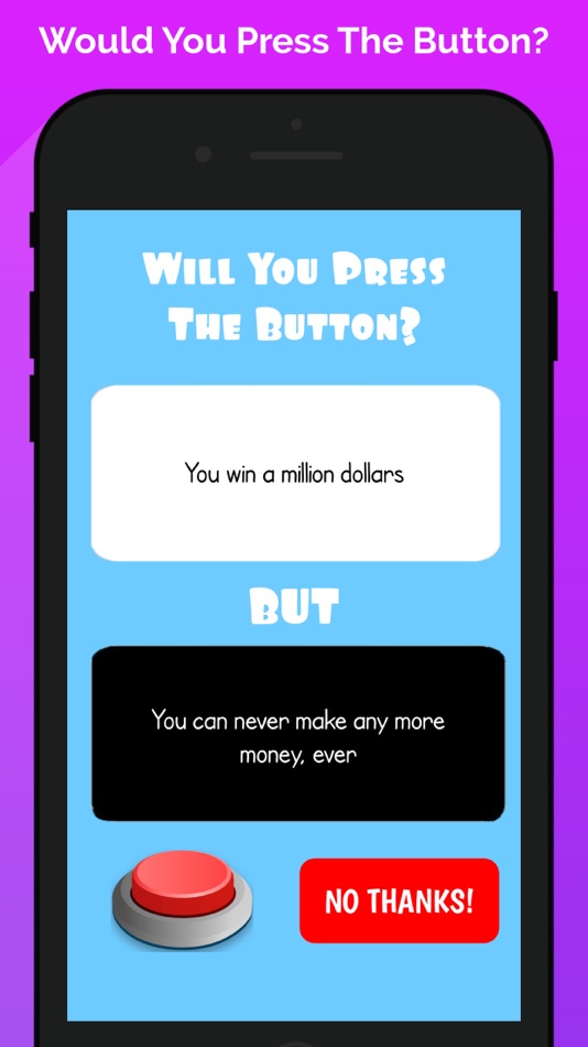 #3. Would You Press The Button? (iOS) 由: DH3 Games