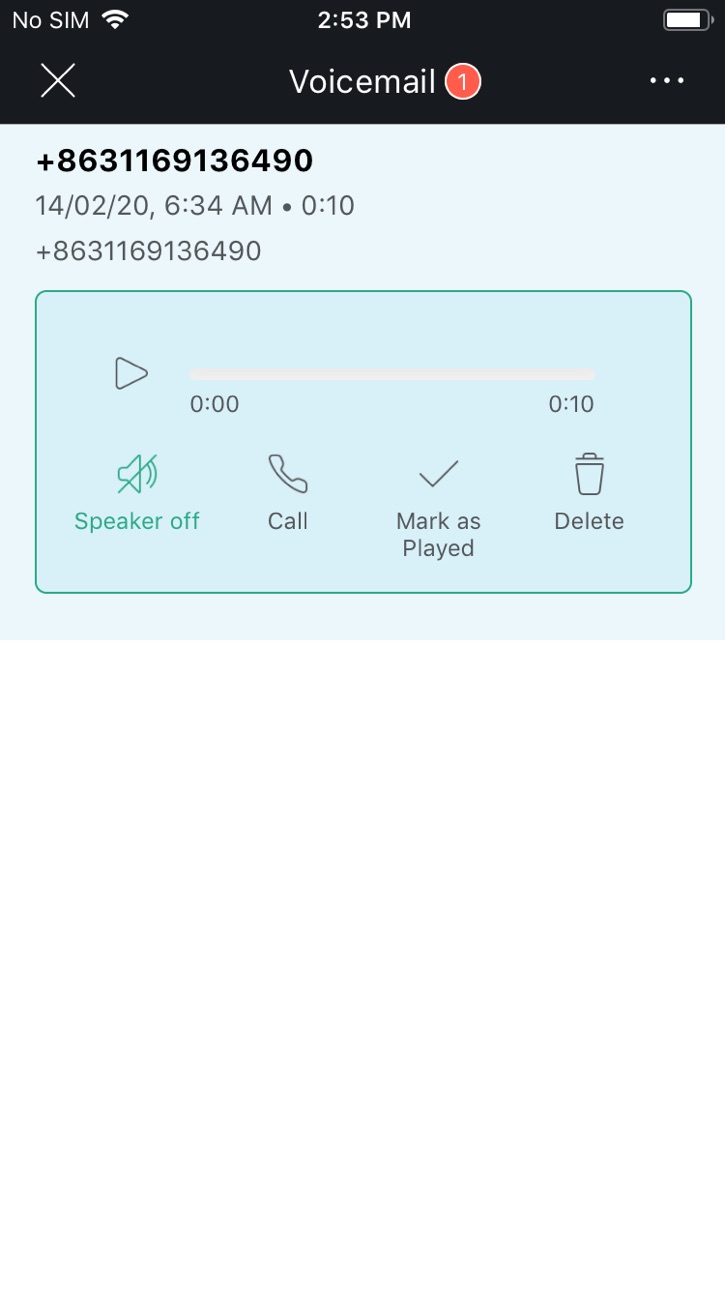 iPhone screenshot