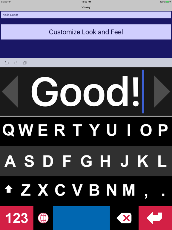 Viskey iPad screenshot
