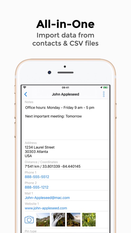 Contact Map - The Map Planner