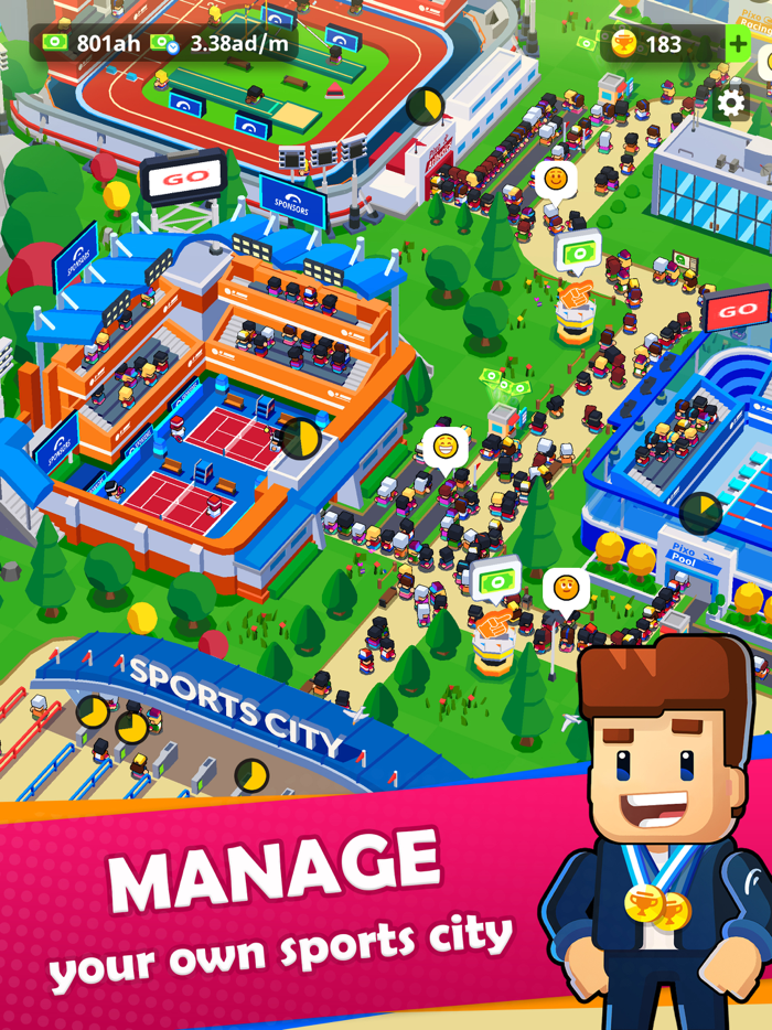Sports City Tycoon Idle Game
