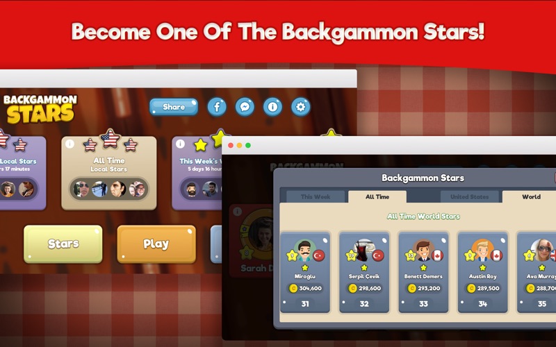 Backgammon Stars, Tavla Screenshot
