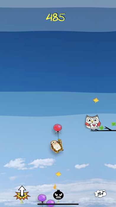 Hedgehog Balloon Race Screenshot