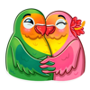 Hira Akram - Love Birds Life Stickers  artwork