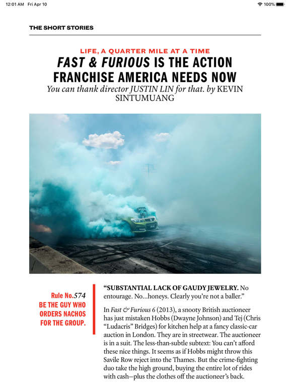 Esquire Magazine US iPad screenshot 5 - Lifestyle app