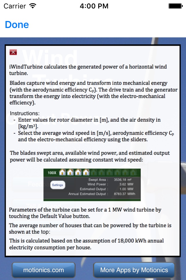 iWindTurbine screenshot 4