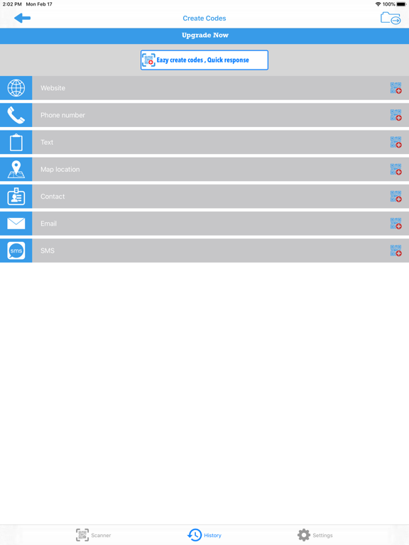 QR 2020 iPad screenshot 6 - Utilities app