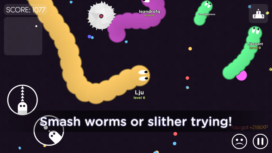 #1. Worm.is: The Game (iOS) 由: Freakinware Studios