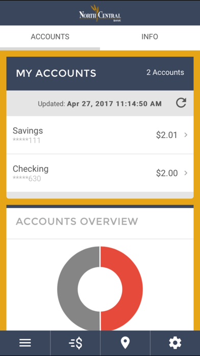 North Central Bank Screenshot