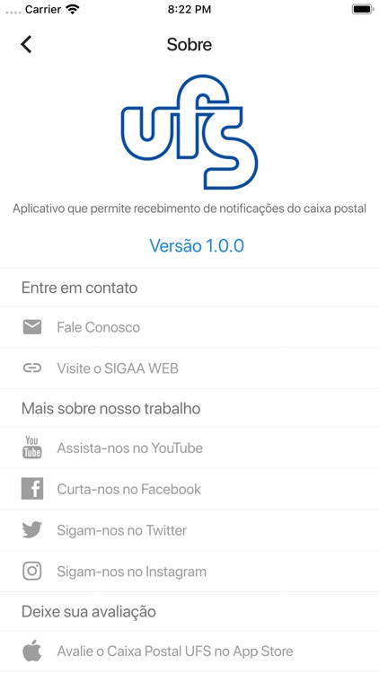 Caixa Postal UFS screenshot-4