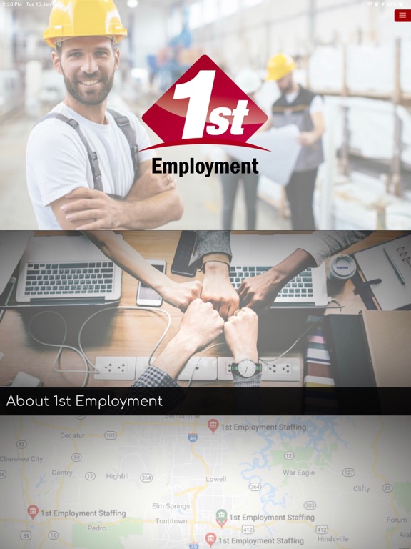 1st Employment iPad screenshot 1 - Business app