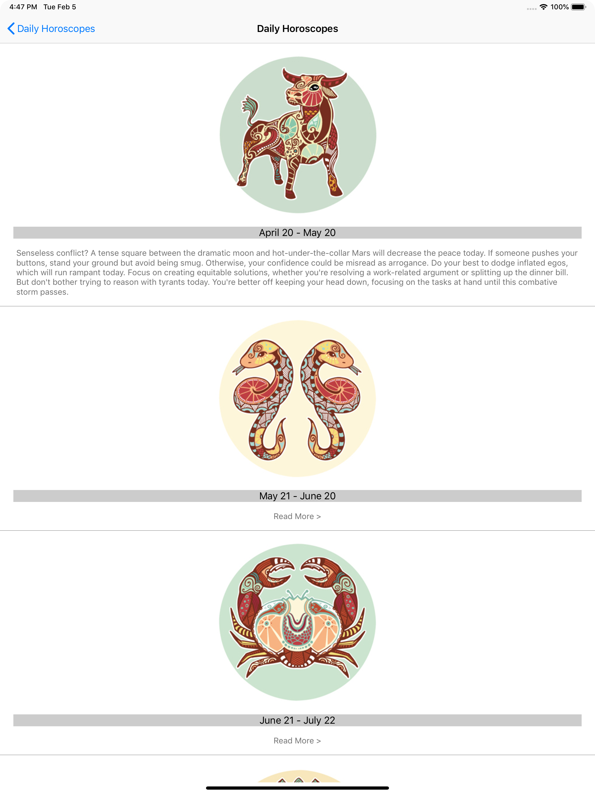 Live Daily Horoscope