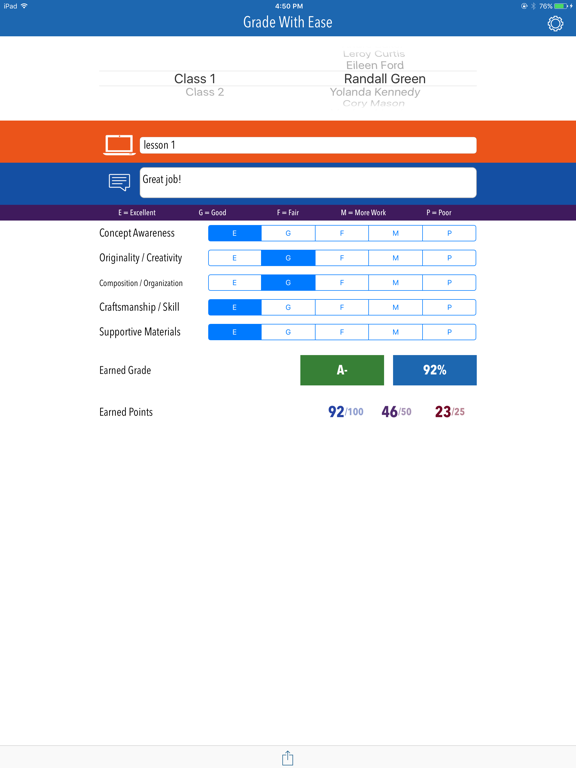 Screenshot #4 pour Grade with Ease