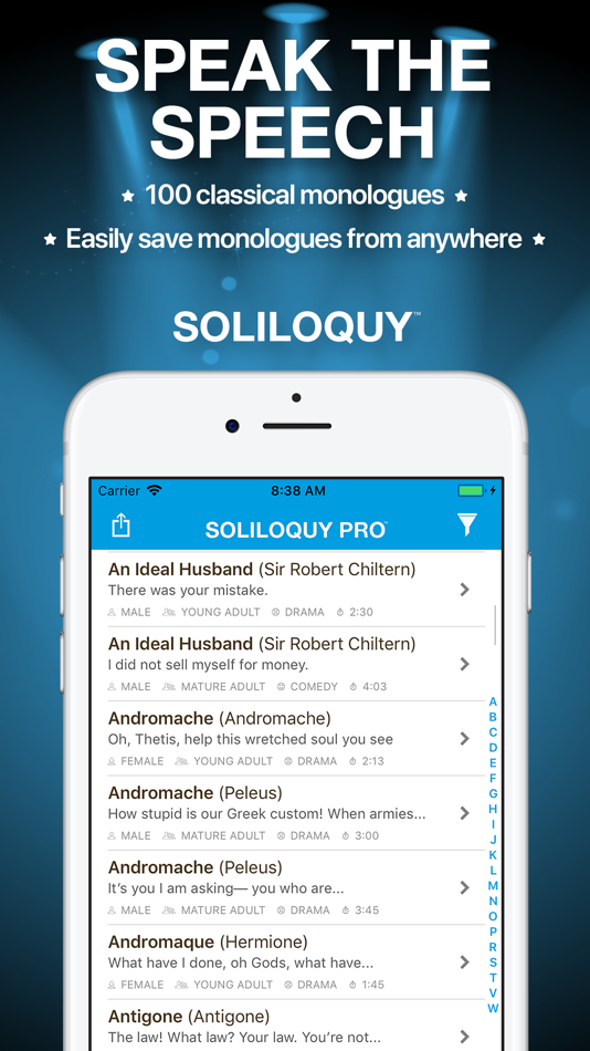 Soliloquy: Classic Monologues - 2.1.1 - (iOS)