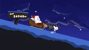 Flying Santa Cat screenshot