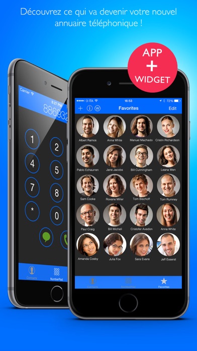 Screenshot #1 pour Annuaire personnalisé + Widget