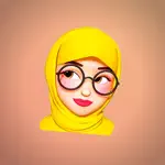 Hijab Girl Stickers App Cancel