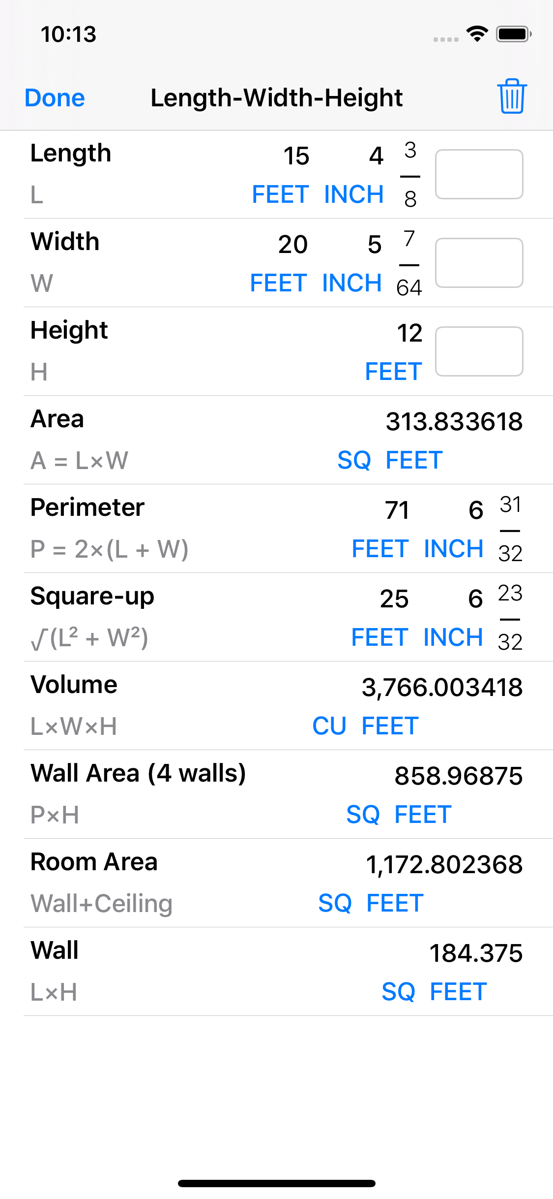 Construction Calculator++ screenshot 8