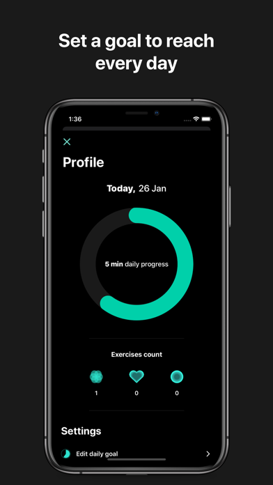 Becalm - Breathing app app screenshot 2