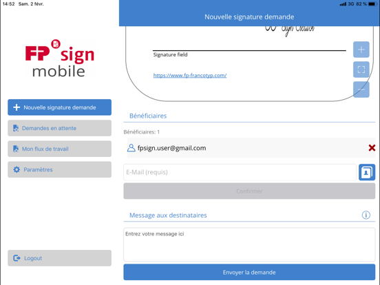 Screenshot #6 pour FP Sign mobile
