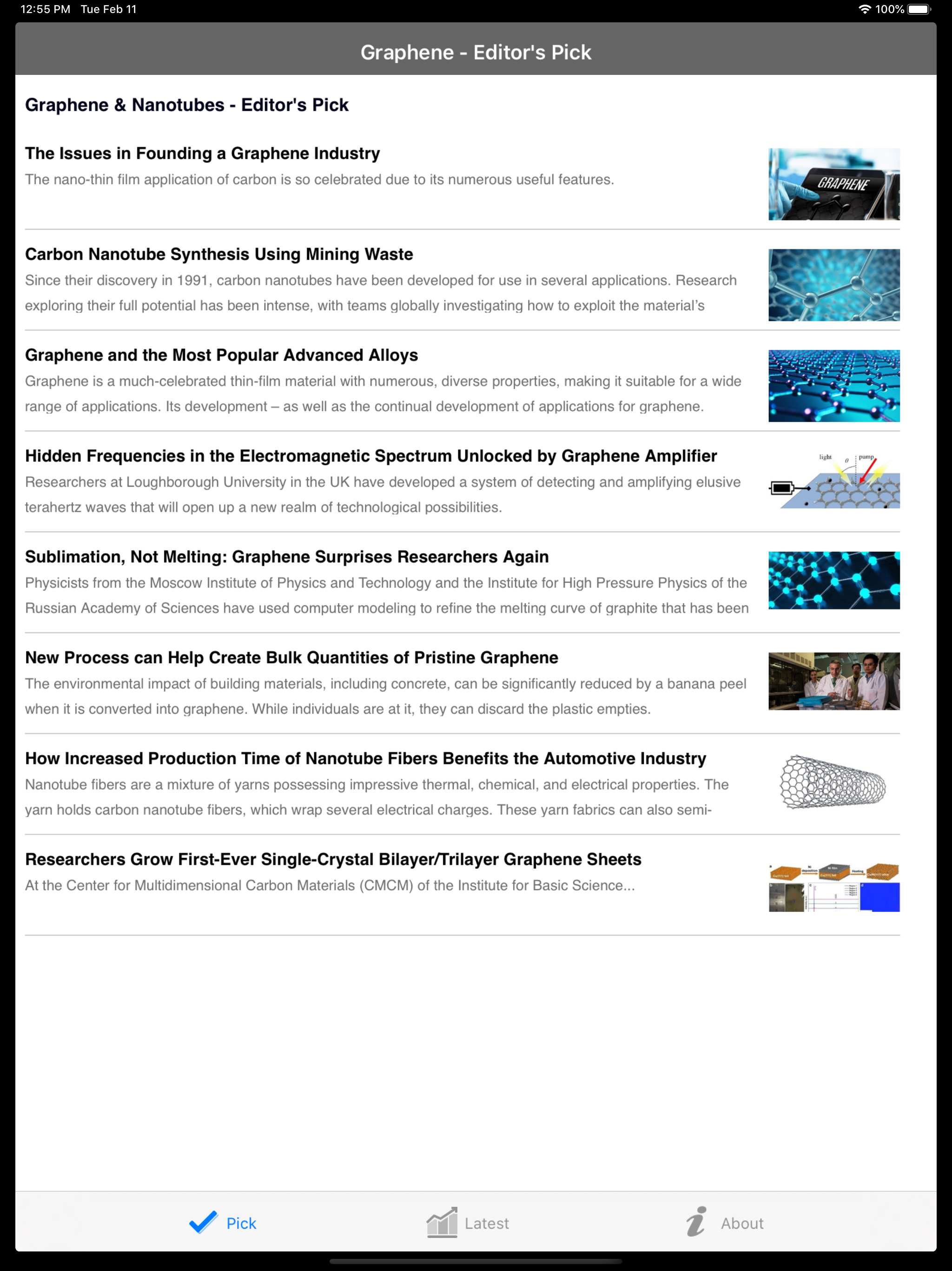 Graphene by AZoNetwork screenshot 5