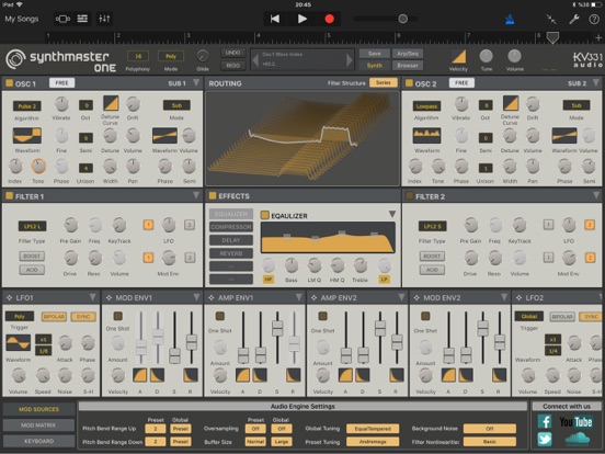 SynthMaster One iPad app afbeelding 7