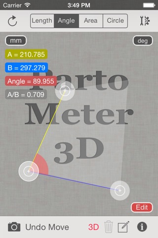 Partometer3D measure on photoのおすすめ画像4