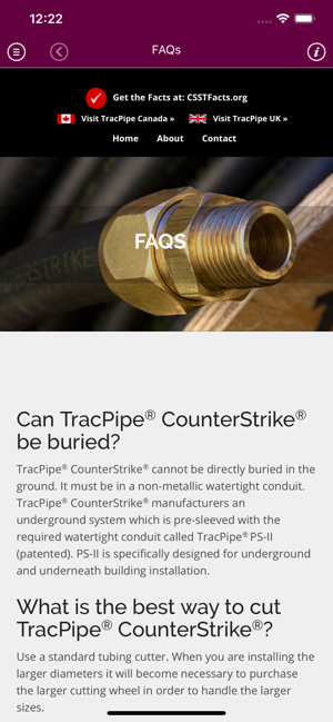 Tracpipe Gas Sizing Chart