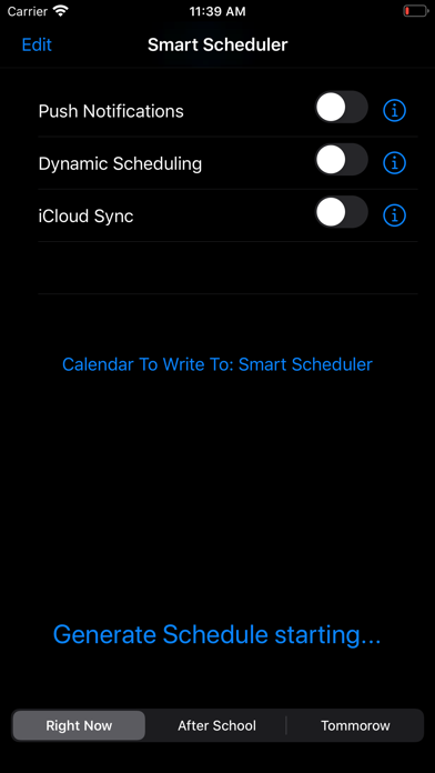 Smart Scheduler - Student iPhone screenshot 1 - Productivity app